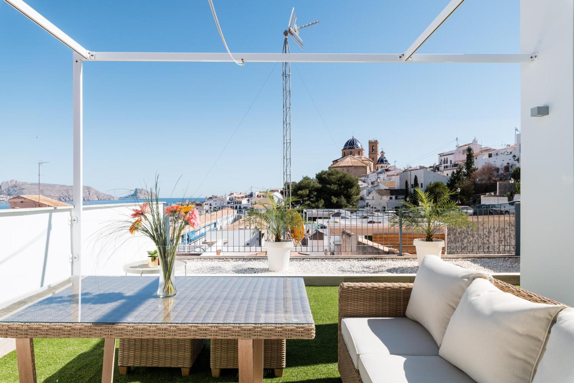 Atico Vistas Al Mar, Terraza, Piscina Y Parking By Vero Altea Eksteriør billede